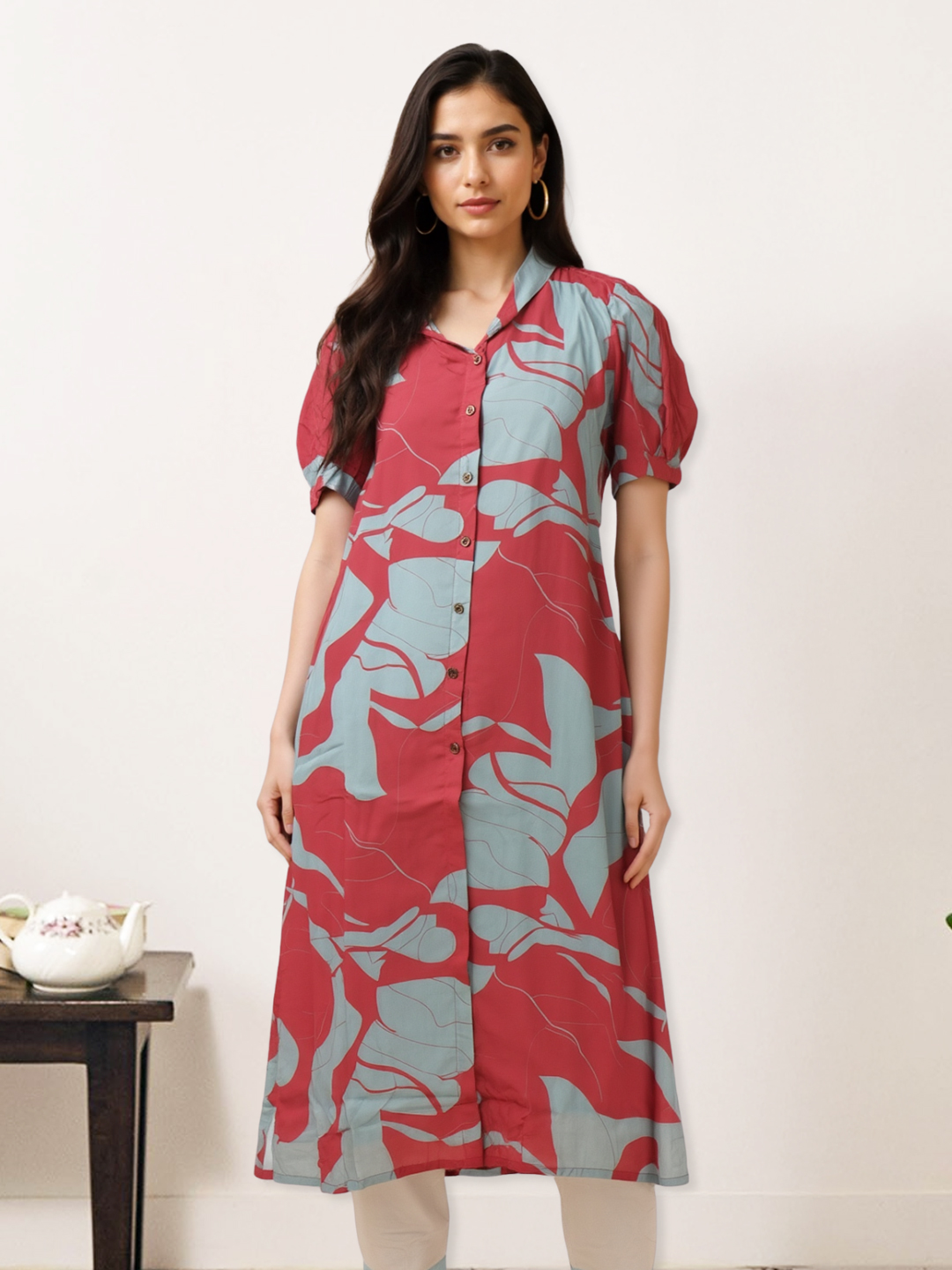 Picture of Elegant and Chic Button-Down Collar Kurta